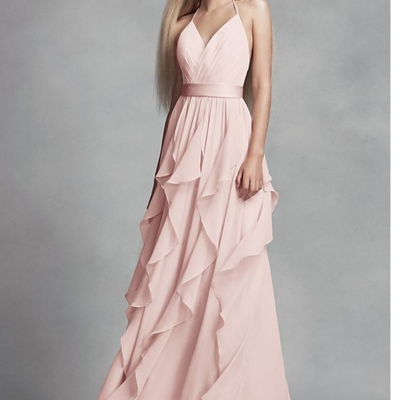 White by Vera Wang Dresses & Skirts - Blush Chiffon Formal/Prom/Bridesmaid Dress